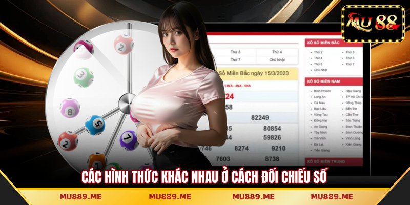 Các hình thức khác nhau ở cách đối chiếu số