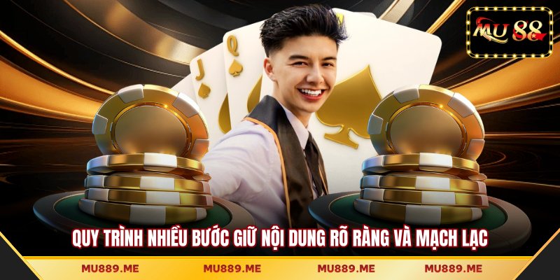 Quy trình nhiều bước giữ nội dung rõ ràng và mạch lạc
