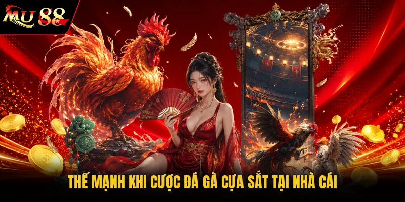 Thế mạnh khi cược đá gà cựa sắt tại nhà cái